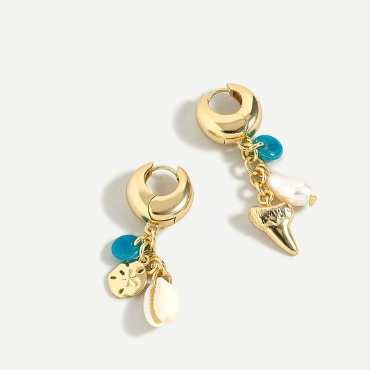 Mismatched Beach Themed Earrings